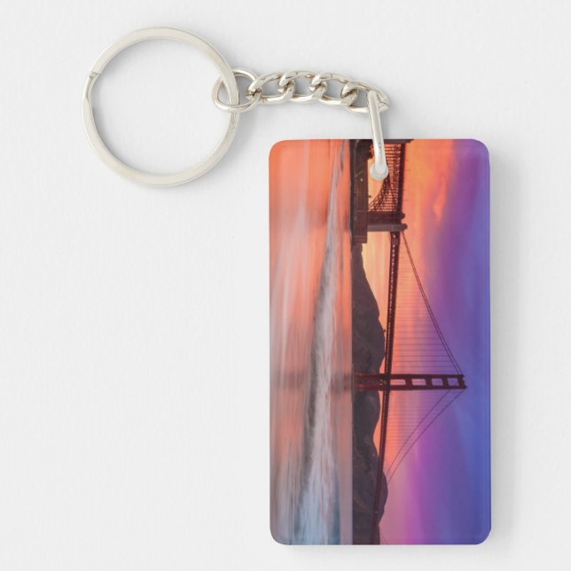 A capture of San Francisco's Golden Gate Bridge Keychain (Front)