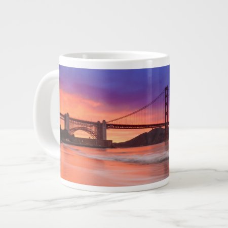 A Capture Of San Francisco's Golden Gate Bridge Large Coffee Mug
