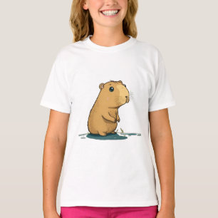 a capybara at the watering hole T-Shirt