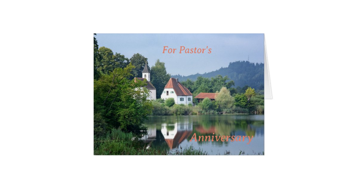 A card for a pastor's Anniversary Zazzle