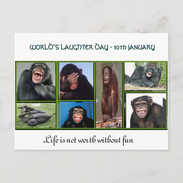 A card for World's laughter day (Front)