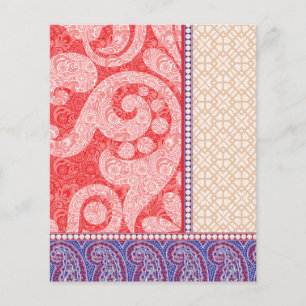 a card with a red heart on it flyer