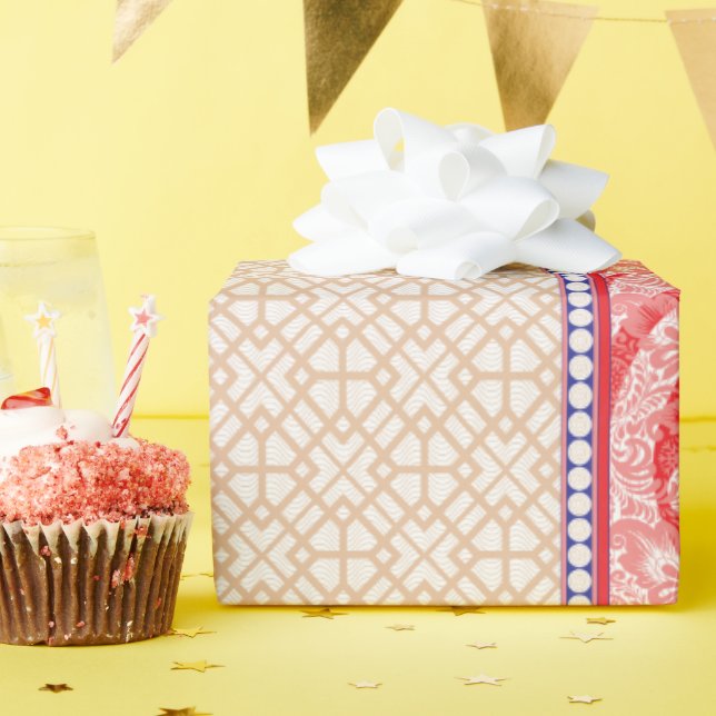 a card with a red heart on it wrapping paper (Birthday Party)