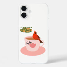 A cardinal's cozy coffee break 