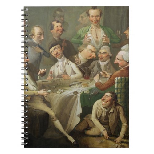 A Caricature Group c1776 oil on canvas Notebook