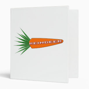 A Carrot for Christmas Reindeer Binder