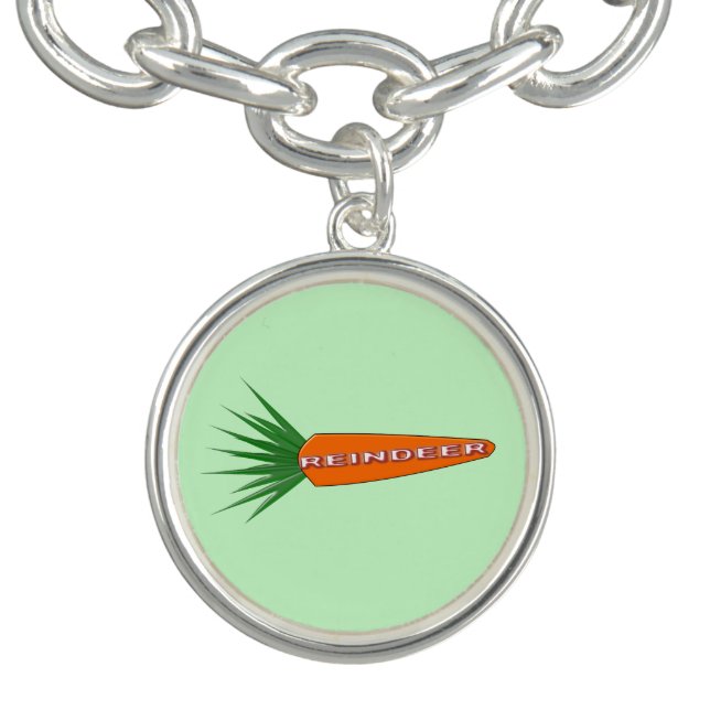 A Carrot for Christmas Reindeer Charm Bracelet (Design)