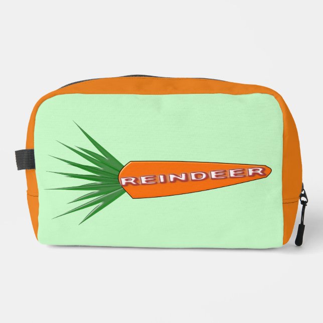 A Carrot for Christmas Reindeer Dopp Kit (Front)