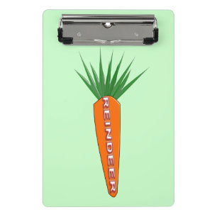 A Carrot for Christmas Reindeer Mini Clipboard