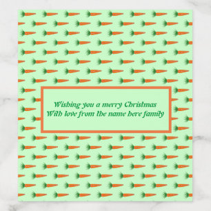 A Carrot for Christmas Reindeer Personalized Envelope Liner