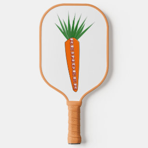 A Carrot for Christmas Reindeer Pickleball Paddle