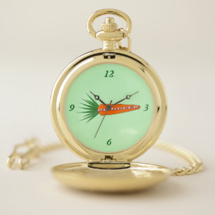 A Carrot for Christmas Reindeer Pocket Watch