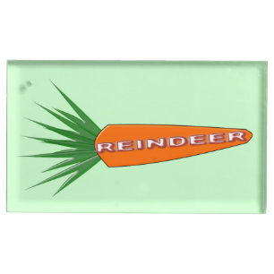 A Carrot for Christmas Reindeer Table Card Holder