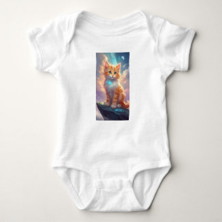 A cartoon anim cat design Babysuit one piece Baby Bodysuit