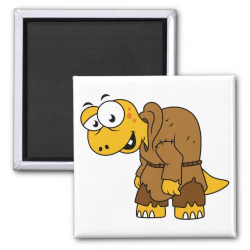 A Cartoon Dinosaur Hunchback Magnet