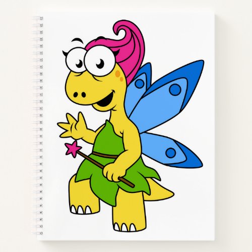 A Cartoon Fairysaur Dinosaur Notebook