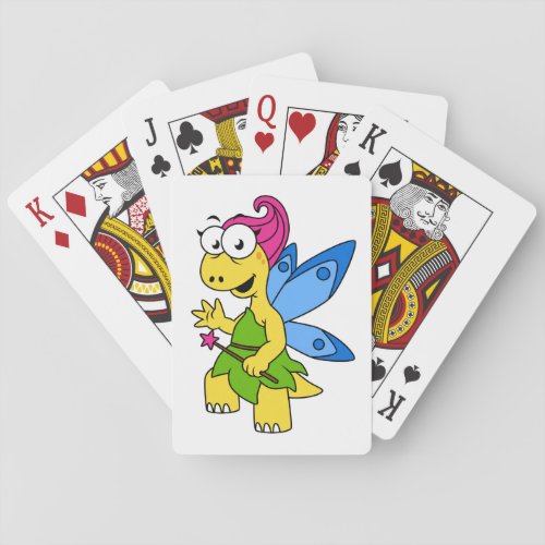 A Cartoon Fairysaur Dinosaur Playing Cards