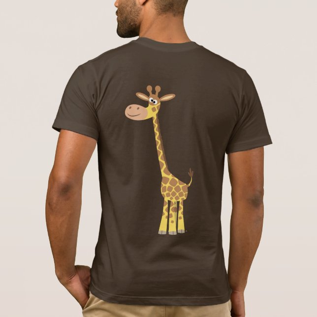 A cartoon giraffe T-shirt (back) (Back)