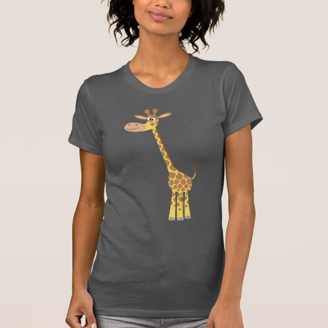 A cartoon giraffe Women T-shirt (Front)