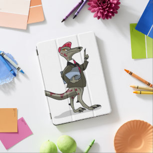 A Cartoon Iguanodon Clerk. iPad Air Cover