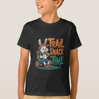A cartoon rabbit in hiking gear T-Shirt