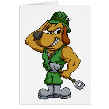 A cartoon soldier puppy looking angry A cartoon soldier puppy looking angry