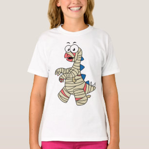 A Cartoon Stegosaurus Dressed Up As A Mummy. T-Shirt