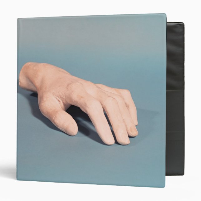 A cast of the hand of Frederic Chopin Binder (Front/Inside)