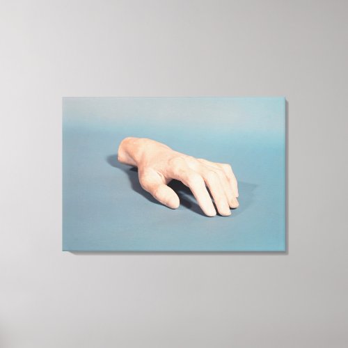 A cast of the hand of Frederic Chopin Canvas Print