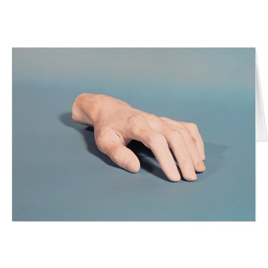 A cast of the hand of Frederic Chopin Cards (Front Horizontal)