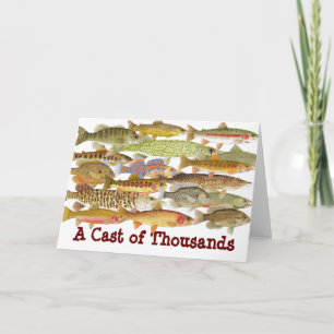 A Cast of Thousands- Humorous Fish Card
