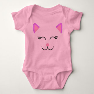 A cat baby bodysuit