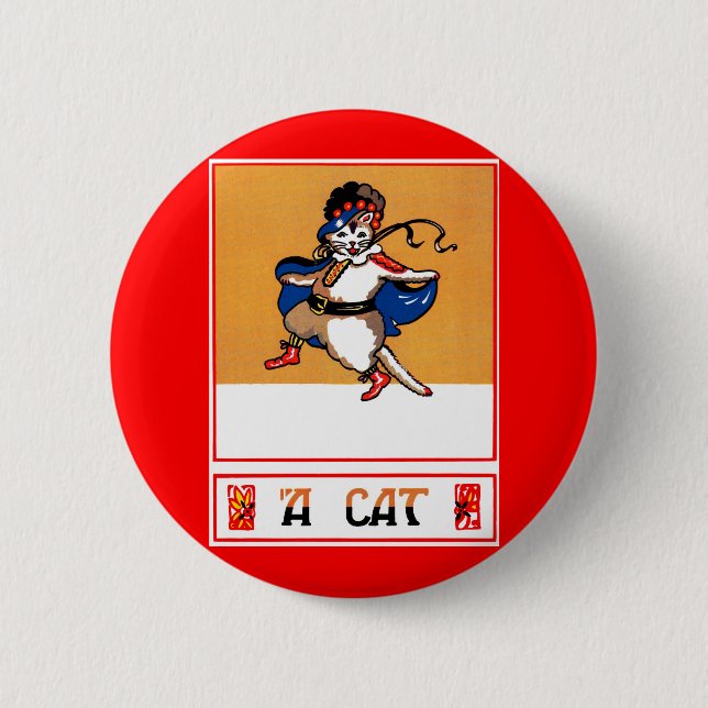 A Cat Button (Front)