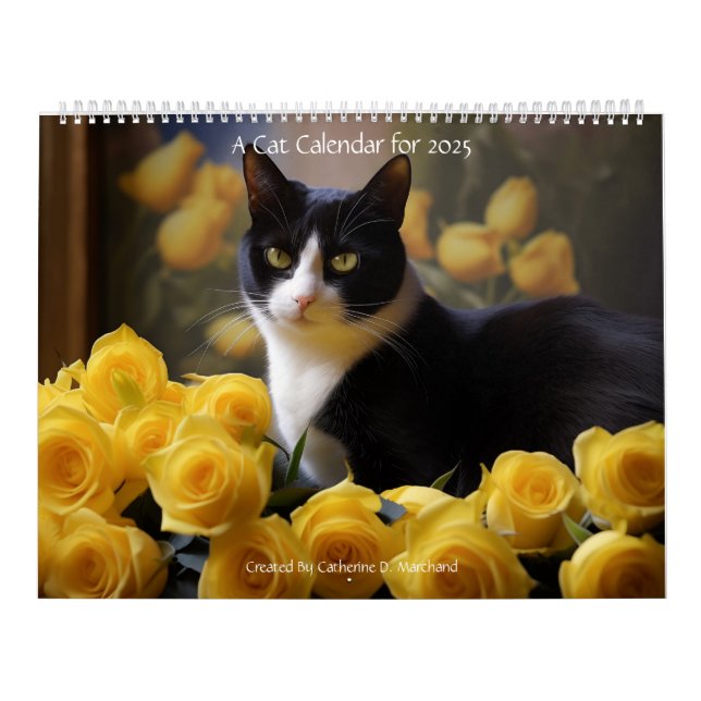 A Cat Calendar - By Catherine D. Marchand (Cover)