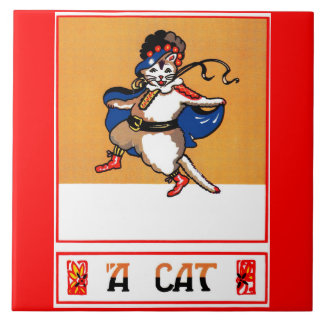 A Cat Ceramic Tile