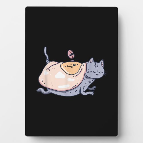 A cat covered with eggs for Cat Lovers Gift Plaque