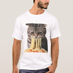 A cat eating spaghetti,my cat eating spaghetti T-Shirt