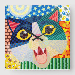 A Cat For All Seasons Clock by Laura Dumm