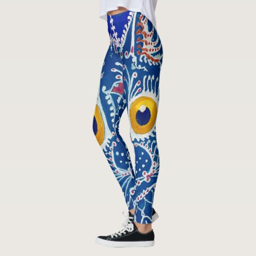 A Cat in Gothic Style by Louis Wain Leggings