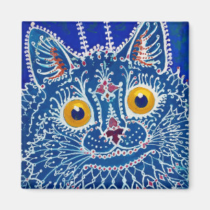 A Cat in Gothic Style by Louis Wain Magnet