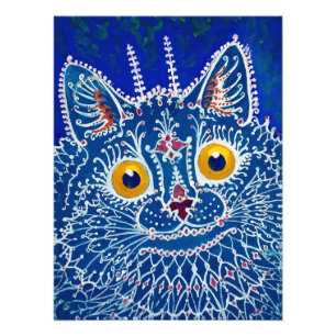 A Cat in Gothic Style by Louis Wain Photo Print