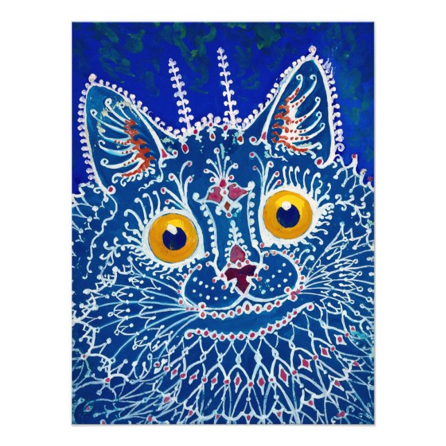 A Cat in Gothic Style by Louis Wain Photo Print (Front)
