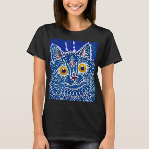 A Cat in Gothic Style by Louis Wain T_Shirt