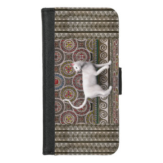 A cat on the mosaic iPhone 8/7 wallet case