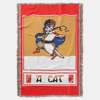 A Cat Throw Blanket