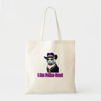 A Cat Wearing a Fedora and Sunglasses