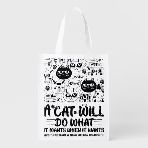 A cat will do what it wants when it wants and the grocery bag