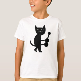 A Cat With A Guitar T-Shirt