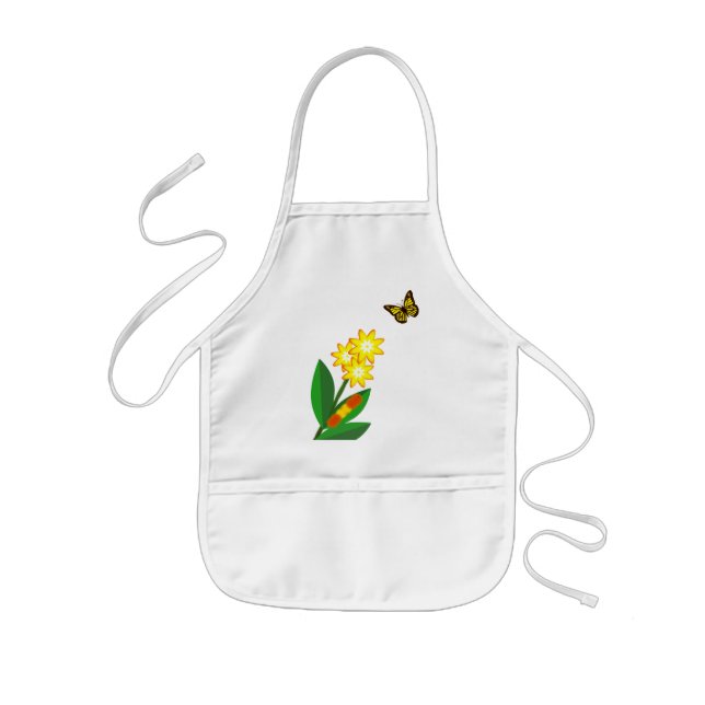 A Caterpillars Life Kids' Apron (Front)