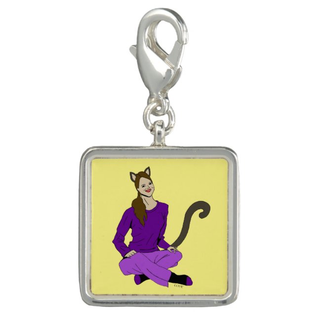 a catgirl charm (Front)